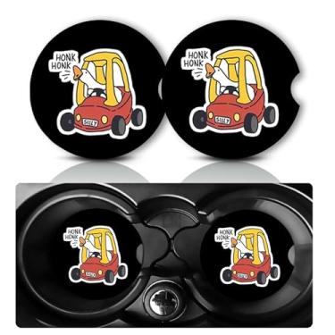 Imagem de Porta-copos para carro Zoon Goose Drive, 2 unidades, porta-copos, porta-copos de carros para porta-copos, tapete de borracha antiderrapante universal de 7 cm, acessórios divertidos para carro