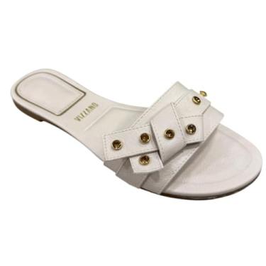 Imagem de Rasteira Vizzano Confortável Branco Off White