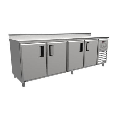 Imagem de Balcão de Encosto Refrigerado Venâncio 2,5m Linha Prime 220V Borda Espelhada PCFRH25-32935