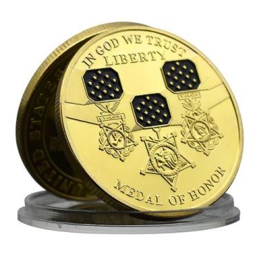 Imagem de Moeda Comemorativa, Medalha de Honra, Medalhão de Homenagem - yiweisai