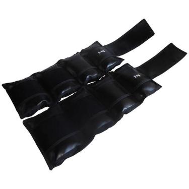 Imagem de Par de Caneleiras Tornozeleira Academia Ginástica 8,0kg