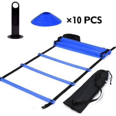 Imagem de Kit de treinamento de agilidade rápida EBTOOLS de 6 m com escada e 10 