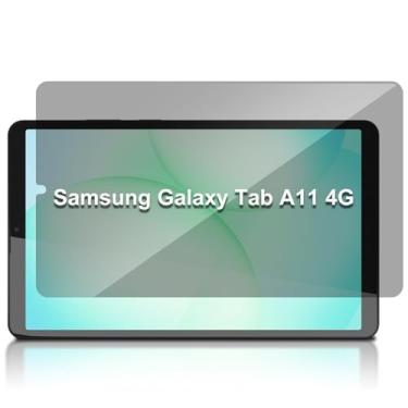 Imagem de MiKoyi Protetor de tela de privacidade de 22 cm para Samsung Galaxy Tab A11, filtro de tela antiluz azul, película de vidro temperado 9H compatível com Samsung Galaxy Tab A11 de 8,7 polegadas