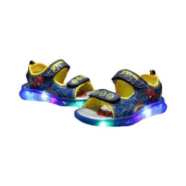 Imagem de Sandálias De Verão LED Do Marvel Spider-Man Para Crianças, Antiderrapa