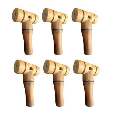 Imagem de Apito Madeira Inhambu Pé Roxo "T" JUIZ DE FUTEBOL | Sons Vários Pios (6 UNIDADES) | #Artplast