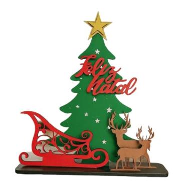 Imagem de Arvore Natal Enfeite Toten Feliz Natal Decorativo (KIT 05 UNIDADES)