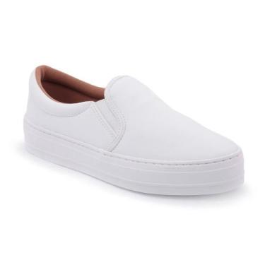 Imagem de Tênis Slip On Casual Liso Basico Pires Shoes com Elastico e Sola Borra