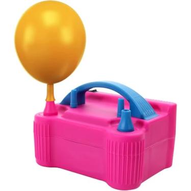 Imagem de Inflador de Balões Elétrico 110V com 2 Bicos – Compressor Automático Profissional de Encher Bexigas, Prático e Rápido para Festas e Decorações