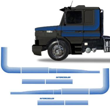 Imagem de Faixa P/ Scania 112 113 1986/91 Intercooler Azul Genérico - SPORTINOX,