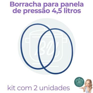 Imagem de Borracha para panela de pressão 4,5 litros Silicone 2 unidades - NoBra