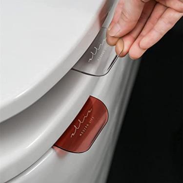 Imagem de Hlily Elevador De Assento De Vaso Sanitário, Pode Evitar Tocar Na Alça De Elevação Da Tampa Do Vaso Sanitário, Acessórios De Banheiro Elegantes E Práticos Para Elevador De Assento De Vaso Sanitário