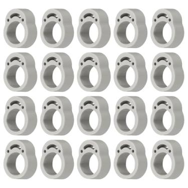 Imagem de PATIKIL 20 peças de rolha de maçaneta de porta, 17 mm, buchas de maçaneta de porta, protetor de parede, para-choques, reutilizável, plástico PVC, silicone para armários domésticos, proteção