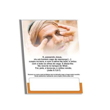 Imagem de Folheto Homem Cego Curado - 500 Unidades de Papel Couchê - no-brand