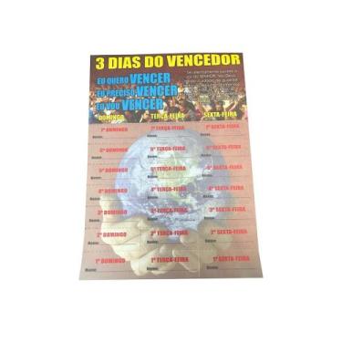 Imagem de Cartela 3 Dias do Vencedor IMPD - 100 Unidades de Papel Couche - no-br