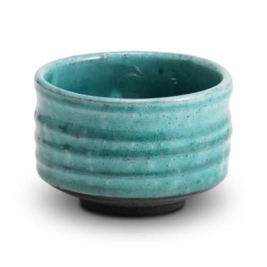 Imagem de Tigela Matcha Chawan, Cerâmica Mino Yaki Xícara de Chá Matcha Japonesa, Xícara de Chá Verde, Copo de Café e Sopa Feito no Japão (Azul)