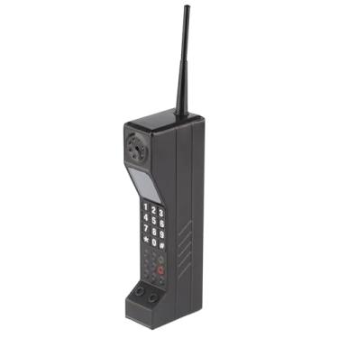 Imagem de Tijolo Antiquado Modelo de Celular retrô Dos Anos 80 e 90 Iron Adereços Fotográficos de Simulação Ornamentos Estilizados Adereços de Tema retrô Acessório de Fantasia para Decoração (Preto)