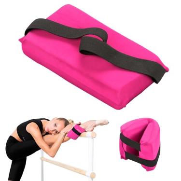 Imagem de Flexibilidade e almofada de alongamento para ginástica rítmica, balé e dança – almofada de suporte para articulações (24,5 x 12,5 cm) (rosa)