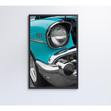 Imagem de Quadro Farol Carro Clássico 60x40 Cm Adesivo Fotográfico