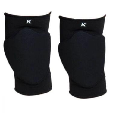 Imagem de Joelheira Kanxa C/ Espuma Voley Seleção Par 6541 Preto
