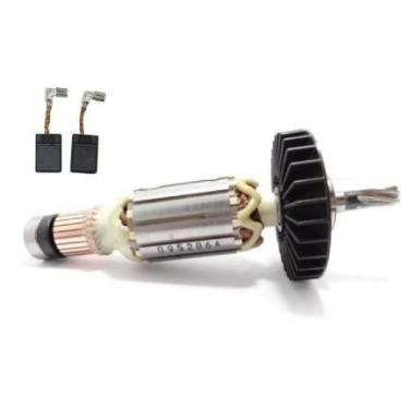 Imagem de Kit Induzido + Par de Escovas de Carvão para Martelete HR2470 Makita, 