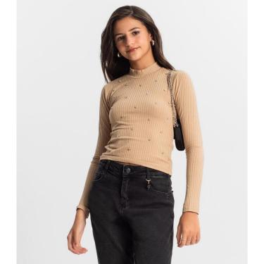 Imagem de Blusa Juvenil Feminina Em Ribana Minty-Feminino
