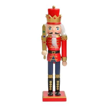 Imagem de Rrlihjgu Figuras de Quebra-Nozes - Enfeite De Quebra Nozes Em | Figura Decorativa Para Interior Exterior Varanda Familia Festa Casa Lareira | Festas Natalicias Jardim