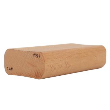 Imagem de RiToEasysports Luthier Ferramenta Bloco de Lixamento de Raio de Madeira para Guitarra, Material de Lixamento Duro para Nivelamento de Trastes, para Entusiastas de Guitarra, Grão de Madeira (14 e 15