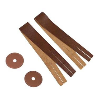 Imagem de Luwecf Alça de Mão Prática E Leve para Pratos, Ideal para Músicos E Instrumentos de Percussão em Eventos Musicais, Marrom com almofadas