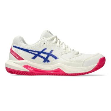Imagem de Tênis ASICS Gel-Dedicate 8 Saibro - Feminino - Branco/Azul - tam: 36