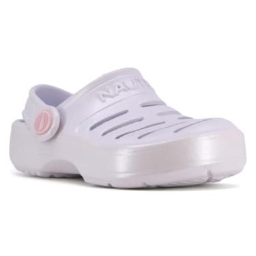 Imagem de Nautica Sand lias de tamancos esportivos para crian as, sapatos aqu ticos de praia atl ticos - River Edge|Meninos - meninas| (beb /crian a pequena/crian a grande), P rola branca, 6 Toddler