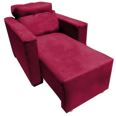 Imagem de Poltrona Do Papai E Mamae Retratil e Reclinavel Florença Vermelho