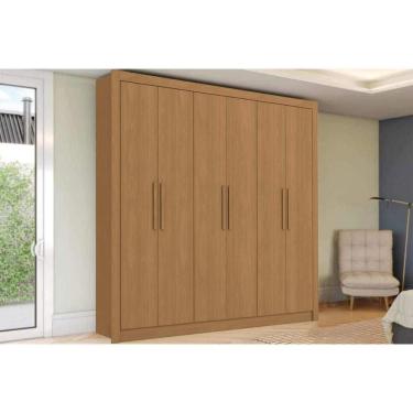 Imagem de Guarda Roupa 6 Portas E 2 Gavetas M569 Canela - Kappesberg