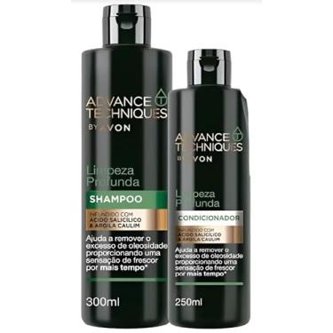 Imagem de Kit Shampoo e Condicionador Avon Advance Techniques - 300 e 250 ml - Limpeza Profunda