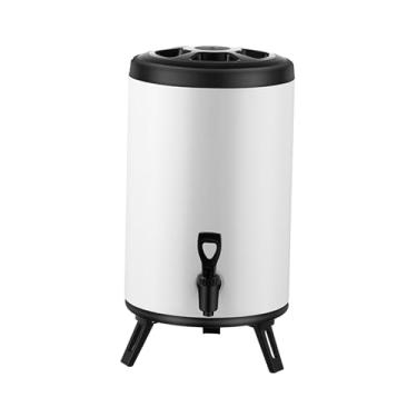 Imagem de IEUDNS Dispensador de bebidas isolado, dispensador, aço inoxidável, dispensador de chá, barril isolado para festas, barracas de eventos de catering, 8l