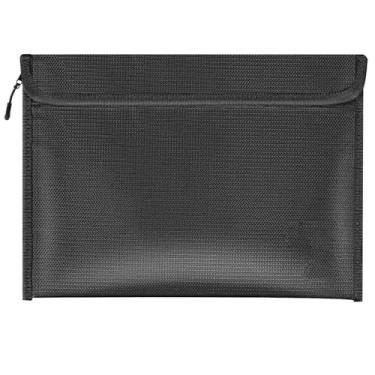Imagem de Bolsa de documentos à prova de fogo, bolsa de dinheiro à prova d'água à prova de fogo para dinheiro com zíper, organizador de armazenamento de documentos importante para objetos de valor, seguro para