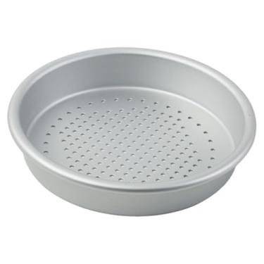 Imagem de predolo Assadeira de pizza redonda perfurada, e versátil, em liga de alumínio, para forno e pizzas, ideal para restaurantes, 6 Inch