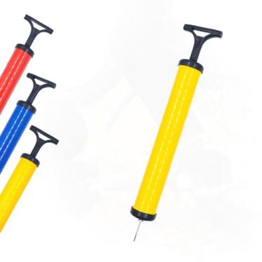 Imagem de Bomba de Ar Manual Portátil Para Encher Bolas e Pneus com Agulha Inclusa