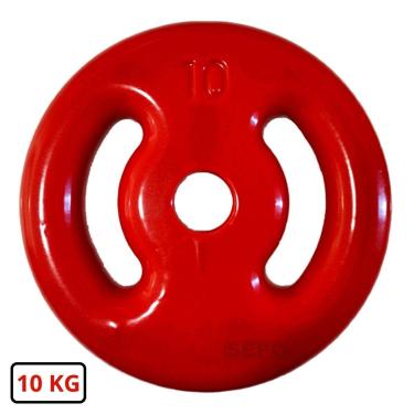 Imagem de Anilha Emborrachada Fitness 10 Kg Vermelha-Unissex