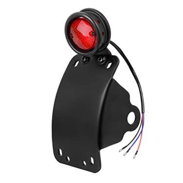 Imagem de Amazicha Suporte de placa de licença de montagem lateral curva de 1,9 cm compatível com Harley Honda, Yamaha, Suzuki, Kawasaki, Chopper, Bobber