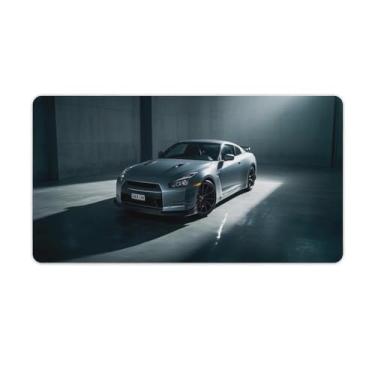 Imagem de HouLaiZhe R35 Tyndall Light JDM Mouse Pads para jogos de carro JDM Almofadas de mesa de carro grandes para teclado de mesa de computador 40 x 75 cm