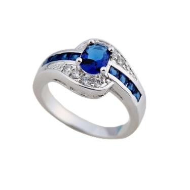 Imagem de Elegante anel preto brilhante, estilo vintage, aliança moderna para noivado feminino, 6, Liga de aço, Sem pedra preciosa