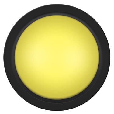Imagem de Cryfokt Botão de LED Enorme de 100 Mm para Montagem DIY, Substituição de Console Convexo Iluminado para Máquinas de Jogos Grandes, 1 Peça (100#-amarelo+interruptor de três pernas+luz LED)