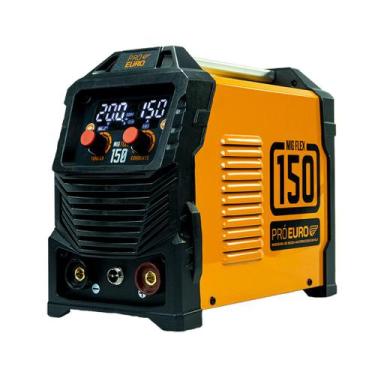 Imagem de Máquina Solda Inversora Pró Euro 150a 127v Sem Gás Tig Lift Eletrodo -