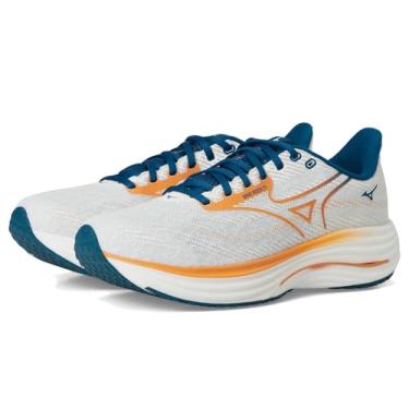 Imagem de Mizuno Tênis masculino Wave Rider 29, Gf Branco/Outono Pôr do Sol, 42