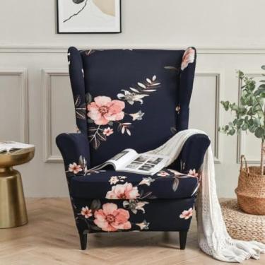 Imagem de Capa macia para poltrona, capa de cadeira lavável, protetor de móveis, tecido elástico, para sala de jantar, escritório, decoração de casa, sala de estar - tipo 09||Tamanho regular