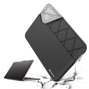 Imagem de Smatree Capa para laptop para Lenovo ThinkPad P15 Gen 2 Mobile Workstation/ThinkPad T15g Gen 2 de 15,6 polegadas, capa protetora para laptop com bolso acessório, zíper YKK, design patenteado à prova