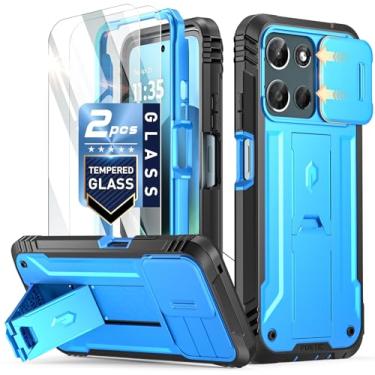 Imagem de Poetic Capa Revolution para Motorola Moto G Play 2026/Moto G 5G 2026, [capa de câmera deslizante], [teste de queda de grau mil-20], capa à prova de choque de camada dupla de grau militar de corpo