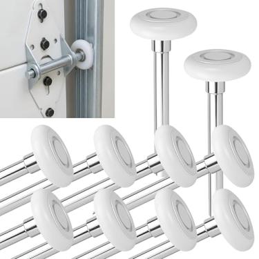 Imagem de Pacote com 10 rolos de porta de garagem de nylon de 2 polegadas com rolamentos selados duplos à prova de poeira 6200ZZ, rodas de trilho duráveis silenciosas de alta carga de grau comercial para portas