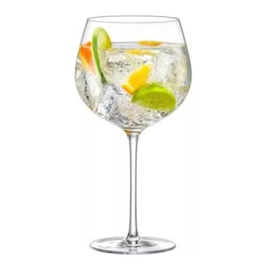 Imagem de TaçAs Gin TôNica 620ml - Transparente Duas PeçAs TaçAs De Licor Elegante E Refinado PráTico E Esteticamente AgradáVel Adequado Para Ambientes DoméSticos E Restaurantes(1 UNIDADE)