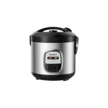 Imagem de Panela de Arroz Elétrica, 1 Litro, 400W, 127V, Preta, Antiaderente, com Copo Medidor e Grade para Vapor, 20.5x20.5x23.5cm